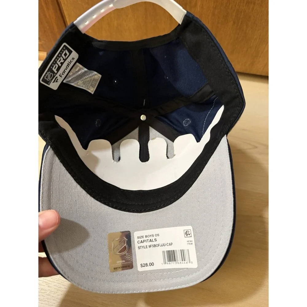 Washington Capitals Fanatics Youth Hat Cap NHL Hockey SnapBack Navy Blue Boys